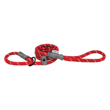 (Red, 113 x 1.0 cm) HugglePets Reflective Rope Slip Dog Lead