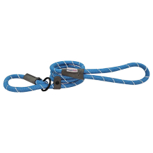 (Blue, 113 x 1.0 cm) HugglePets Reflective Rope Slip Dog Lead