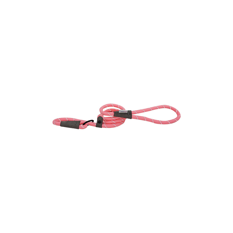 Hugglepets (Pink, 113 X 1.0 Cm) Reflective Rope Slip Dog Lead