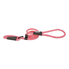 (Pink, 150 x 1.2 cm) HugglePets Reflective Rope Slip Dog Lead