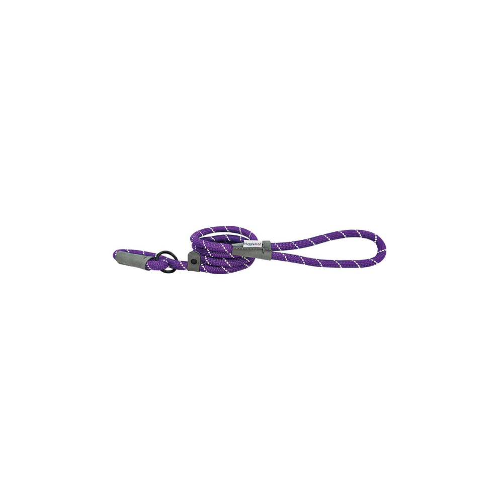 Hugglepets (, 150 X 1.2 Cm) Reflective Rope Slip Dog Lead Purple