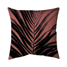 20 x 20 in. Coral Tropical Palm Leave-Double Sided Print Indoor Pillow