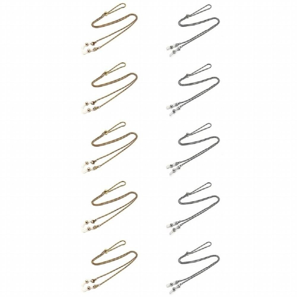 10 Piece Eyewear Chain Fastener Rope Eyewear Female Necklace Fastener