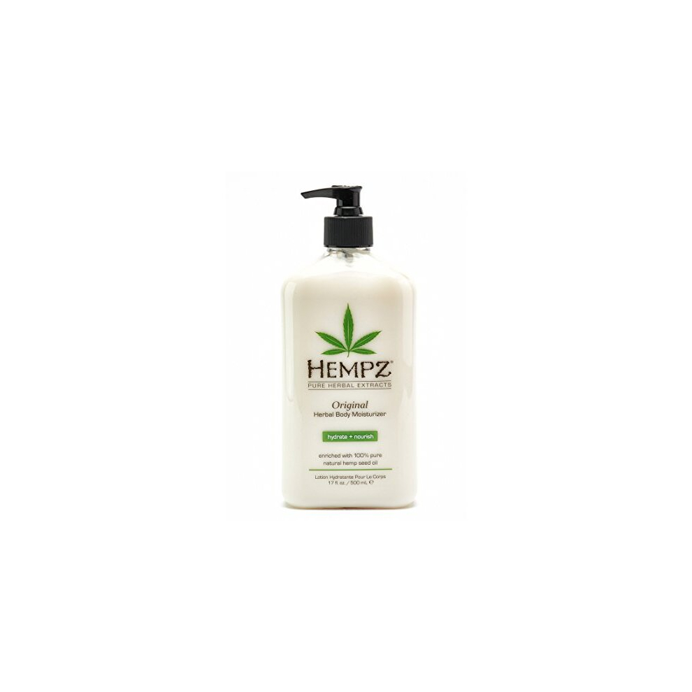 Hempz Body Moisturizer Original 17 Ounce Pump (500ml) (Pack of 2)