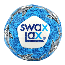 SWAX LAX Lacrosse Training Ball - Indoor Outdoor Practice Less Bounce & Rebounds (Shark)