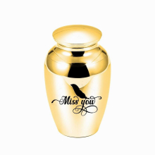 Cremation Urns Ashes Holder Keepsake Aluminum Alloy Memorial Mini Urn Funeral for Dad Mom Grandma Commemorate the Departed Love