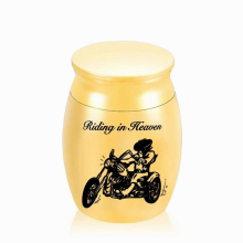 Motorcycle Riding in heaven cremation urn funeral memorial ashes holder ashes for human urn-free customization