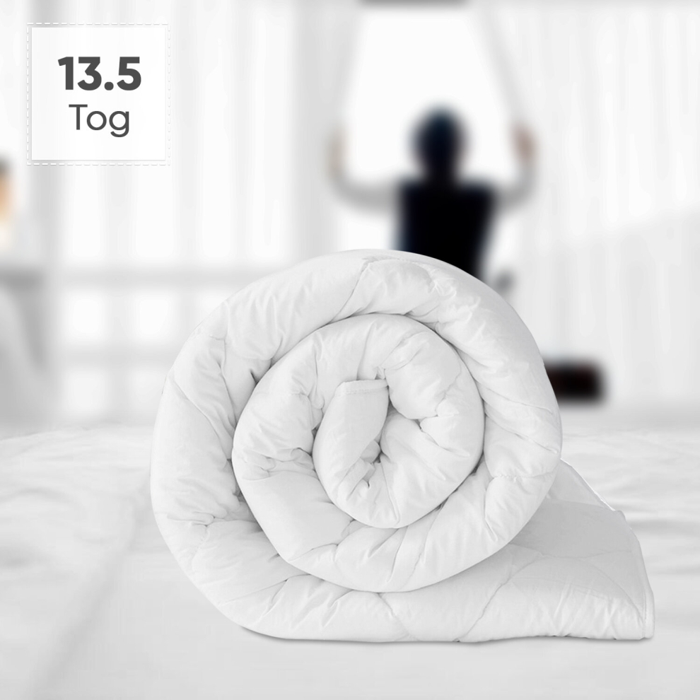 (King: 230 x 220 cm., 13.5 TOG) Quilted Warm Thick Duvet & Quilt Tog Hotel Quality Duvet Tog Anti Allergy Winter Duvet Tog