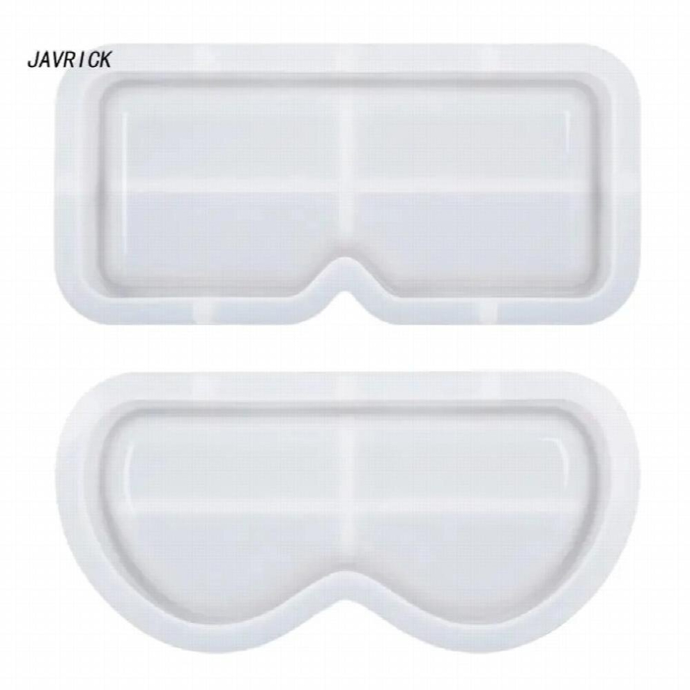 2Pcs Sunglasses Display Tray Resin Molds Mirror Sunglasses Storage Box Epoxy Moulds for Making DIY Crafts Jewelry