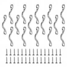 15Pcs Stainless Steel Plate Eye Plates Ceiling Eye Plate Pad for Canoe, Canoe Rigging