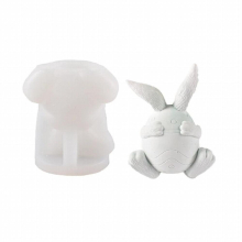 Face-less Rabbit Silicone Mold Desktop Decoration Gypsum Mould