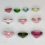 Multicolor tourmaline round cut 2.5-4.5mm 1ct 4