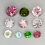 Multicolor tourmaline round cut 2.5-4.5mm 1ct 1