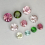 Multicolor tourmaline round cut 2.5-4.5mm 1ct 3
