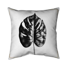 26 x 26 in. Split Leaf Philodendron with Gold Lines-Double Sided Print Indoor Pillow
