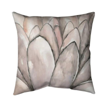 26 x 26 in. Blush Pink Flower-Double Sided Print Indoor Pillow