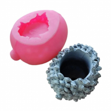DIY Clay Mold for Kid Pine Cone Shaped Planter Mold Succulent Plant Pot Silicone Mold Concrete Cement Mold Plaster