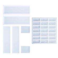 DIY Plaster Soap Casting Epoxy Mould Domino Tiles Casting Mold