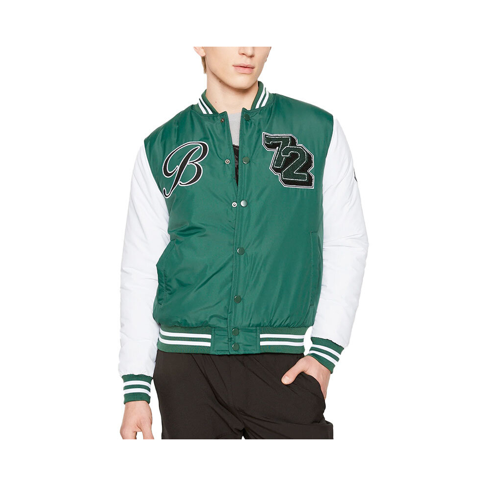 (Green, M) BRAVE SOUL BRODY Mens Bomber Jackets Winter Outwear