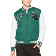 (Green, XL) BRAVE SOUL BRODY Mens Bomber Jackets Winter Outwear