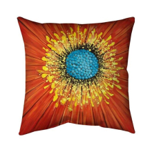 20 x 20 in. Closeup on A Red Flower-Double Sided Print Indoor Pillow