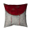 20 x 20 in. Red Half Circle-Double Sided Print Indoor Pillow 1
