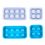 2 Pcs Egg Tray Rack Organizer Epoxy Silicone Molds for Refrigerator Kitchen 3D DIY Making Home Decor Crafts 2