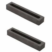 2 PCS Ingot Mold Crucible Mould For Casting Silver Metal Copper Brass 3.1X0.3X0.3Inch