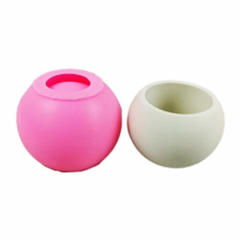 Round Silicone Flower Pot Mold DIY Succulent Planter Pot Mold Gypsum Clay Mold