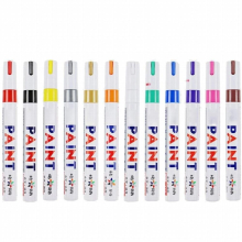 12 Colors Epoxy Resin Drawing Pen Leafing Point Pen Marker Acrylic Paint Highlights Metallic Permanent Markers Kit