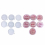 Letters Pattern Round Silicone Mold Drop Coaster Placemat Mold for Diy Craft 6