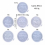 Letters Pattern Round Silicone Mold Drop Coaster Placemat Mold for Diy Craft 7