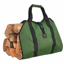 Moocy Supersized Canvas Firewood Wood Carrier Bag Camping Outdoor Holder Carry Canvas Bag Firewood Storage Bag