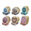 5Pieces/set Irregular Edge Coaster Moulds Round Square Oval Shape Cup Mat Mold 5