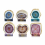 5Pieces/set Irregular Edge Coaster Moulds Round Square Oval Shape Cup Mat Mold 6