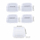 5Pieces/set Irregular Edge Coaster Moulds Round Square Oval Shape Cup Mat Mold 7