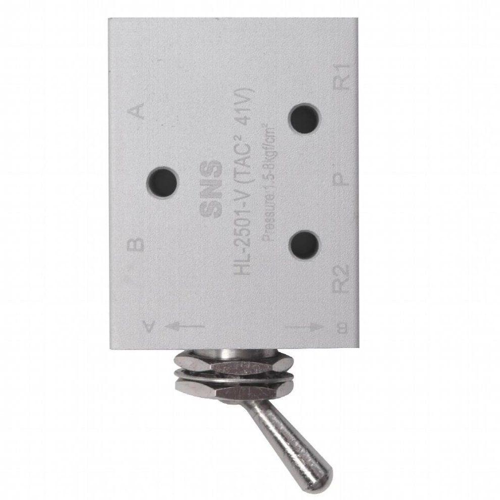 Pneumatic 3 Position 2 Port Toggle Switch G1/8 Pneumatic Mechanical Valve Hl2301 Pressure 0-8Kgf/Cm? 885668003019