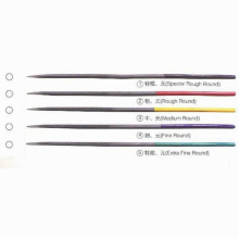 5PCS 200mm Files Set for Metal Carving Jewelry Diamond Glass Stone Wood Craft Tool Flat Triangle Round Square