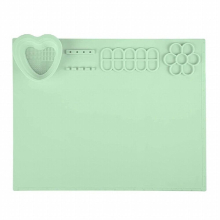 1 Pcs 20 X 16 Inch Silicone Painting Mat For Resin Casting With Cup For Draw Green