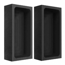 2 Pcs Graphite Ingot Molds For Melting Casting Refining Metal Copper Silver Aluminum Brass
