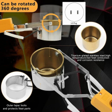 Hot Pot Lead Melting Pot,Electric Melting Pot for Lead,Crucibles for Melting Suitable for Fishing Weight Molds