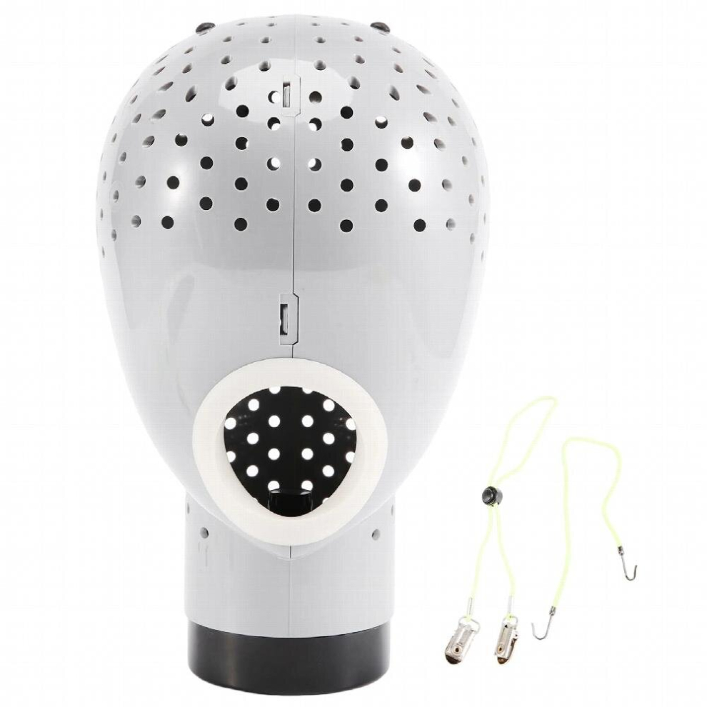 Wigs Head Drying Unit for Lace Wig Scalp Cap Net Hair Dryer Material Wig Display Head Mannequin Head for Wigs Light Gray