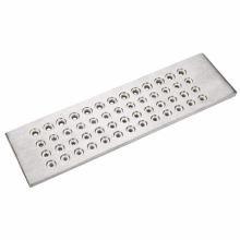 Tungsten Carbide Brushed Plate For Jewelry Manufacturing Restoration - 52 Round Holes - 0.26 To 4.10Mm Brushed Plate