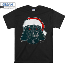 (Medium, Black) Christmas Poster Darth Vader Men Women Unisex Top T Shirt T-Shirt Tshirt