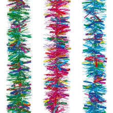 Christmas Tinsel Decoration Assorted Colours Tree Hanging 2m Garland