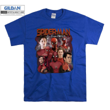 (Large, Blue) Poster Spider-Man Far From Home Men Women Unisex Top T Shirt T-Shirt Tshirt