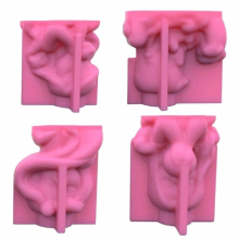 Geometric Long Haired Girl Gypsum Silicone Molds for Making Succulent Flower Pot