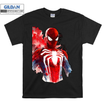 (XXXXX-Large, Black) Cool Poster Spider-Man Men Women Unisex Top T Shirt T-Shirt Tshirt