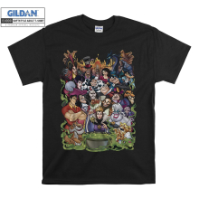 (3X-Large, Black) Disney Villains Men's Group Collage Distressed Heather Black Women T Shirt T-Shirt Tshirt Top