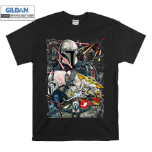 (XXX-Large, Black) Star Wars Mandalorian And Grogu Poster Men Women Unisex Top T Shirt T-Shirt Tshirt